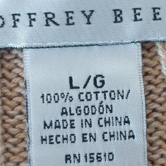 Geoffrey Beene 90s/Y2K cable knit color block strip sweater. Sz L - Picture 10 of 13